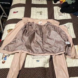 Size Large pink leather jacket